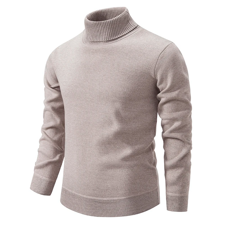 Blød og behagelig herre rullekrave sweater i bomuld - Jonas