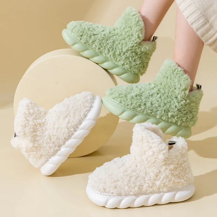 Mille dames hjemmesko i bomuld & plush – CozySteps