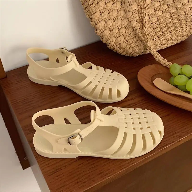 Trendy plateau-sandaler i koreansk stil til damer – Alina