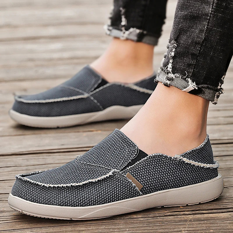 Lette canvas-slip-ons til herrer | Åndbare efterårs-espadriller - Niko