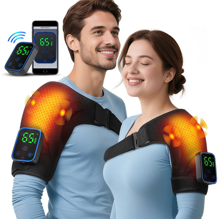 3-i-1 Elektrisk Skulder-, Albue- og Knæmassageapparat med Varme og App-styring – ReliefPro
