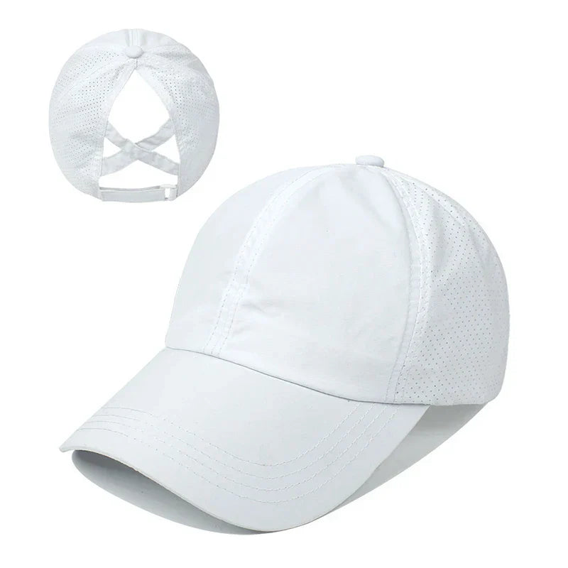 Åndbar unisex sports-basecap i mesh med justerbar pasform – AeroCap