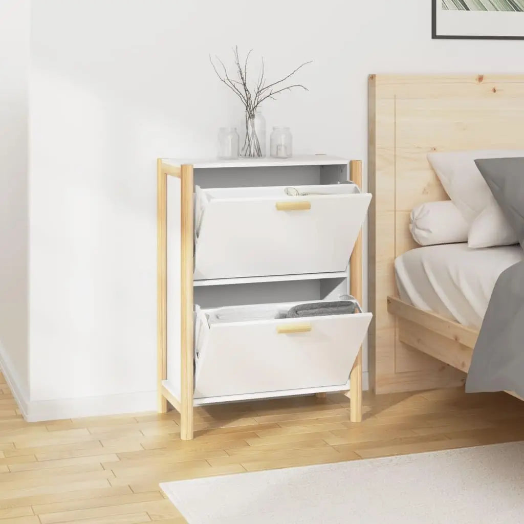 Slank Entré Sko Kabinet med Døre 57,5 × 33 × 80 cm – TidyStep