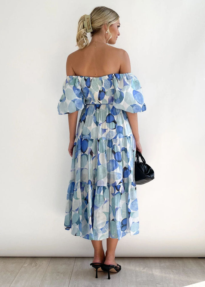 Off-shoulder midikjole – Talia