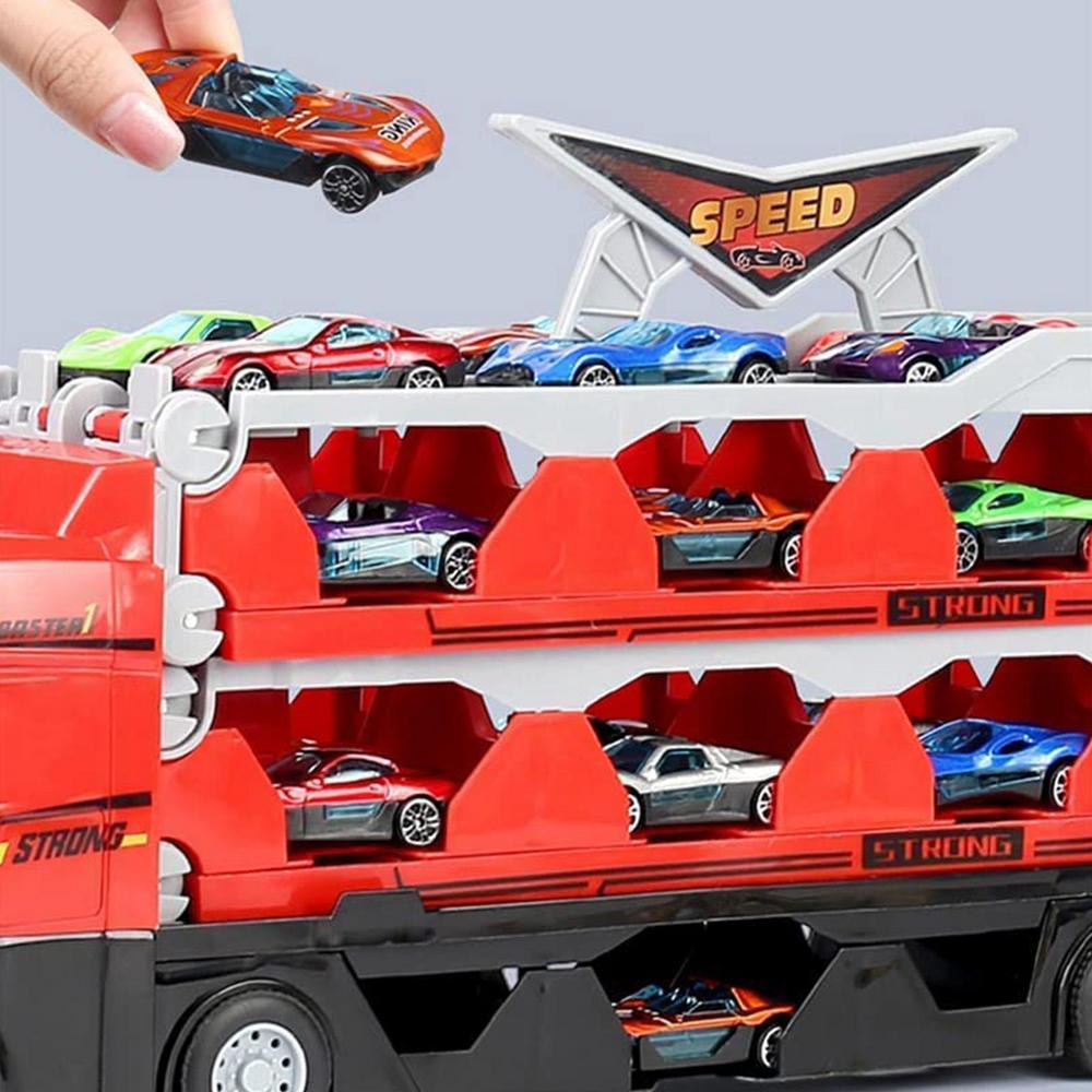 Legetøjstrailer med biler - MegaTransporter