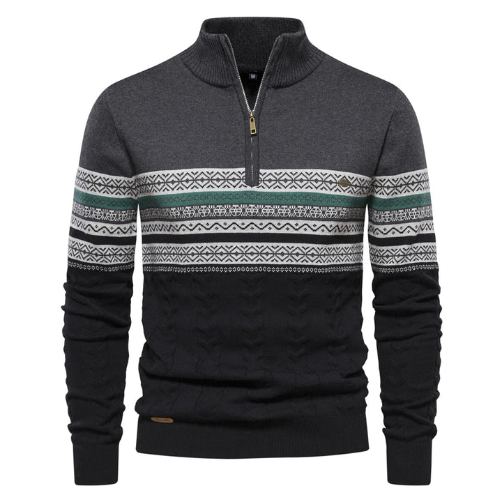 Premium Retro-mønstret Trøje - Leo