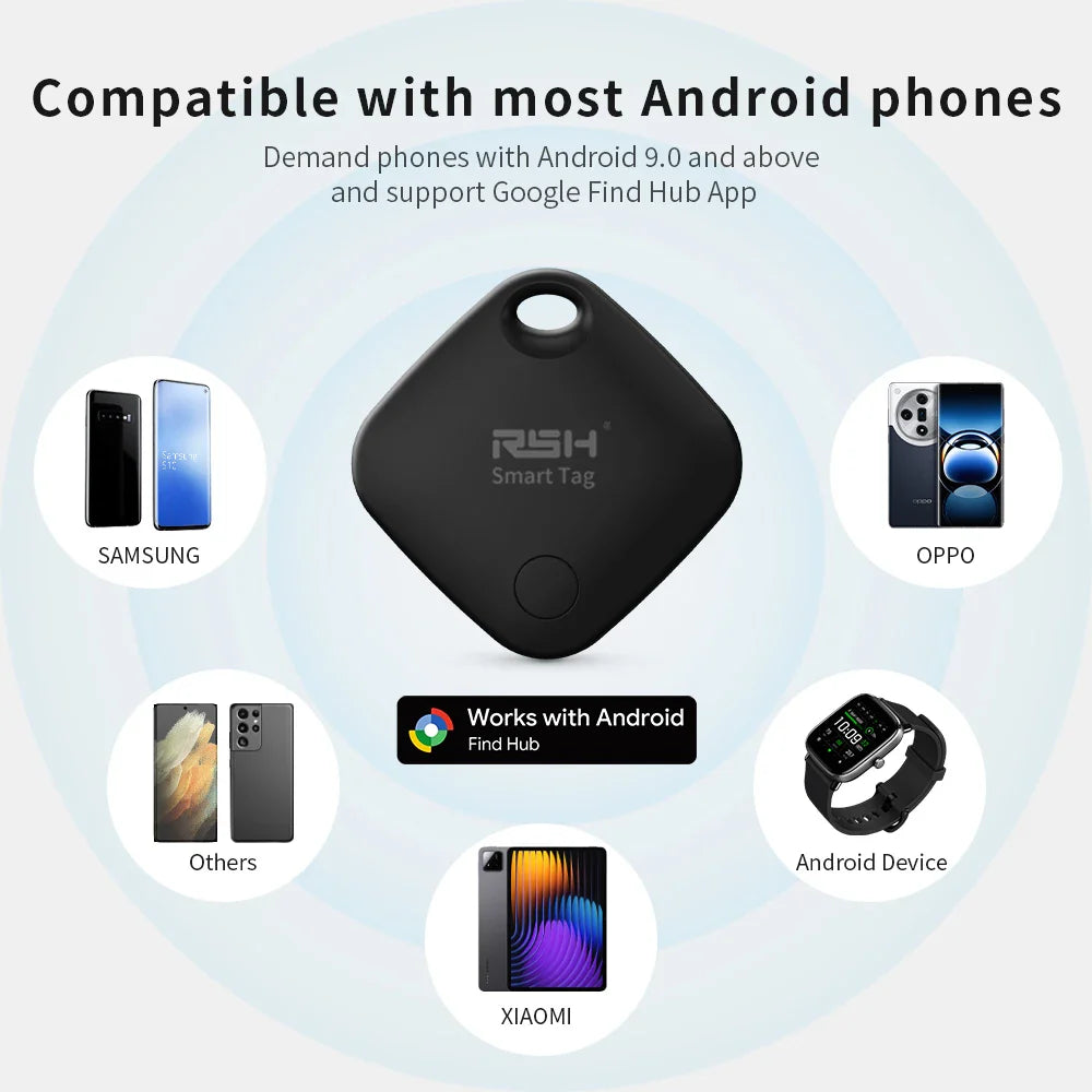 4PCS Smart GPS Tracker Tags med Google Find Hub til Android-enheder