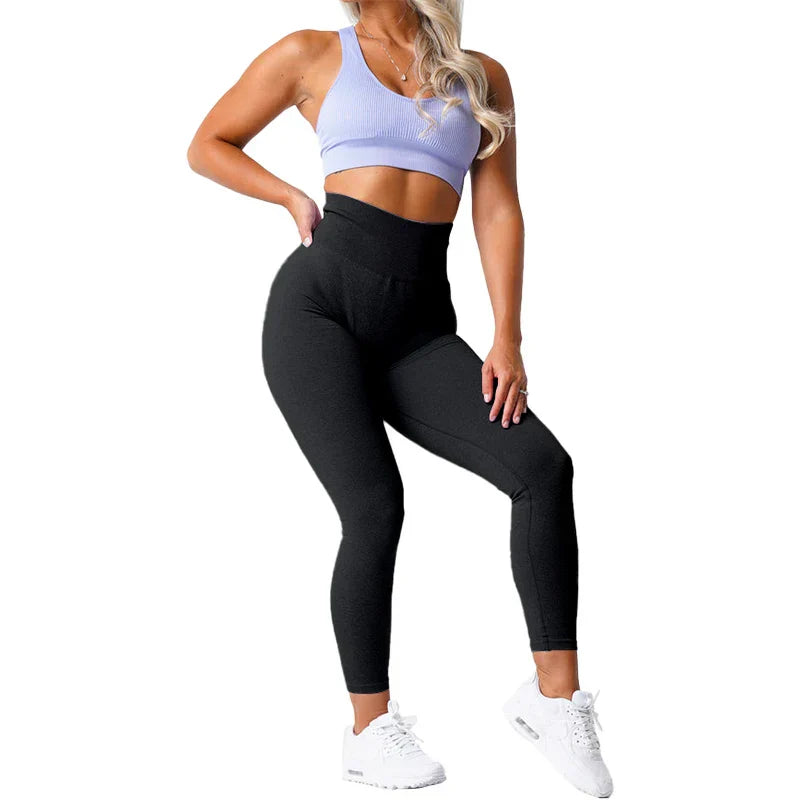 Sømmefri yogaleggings med stretchlinning og perfekt pasform – Freya