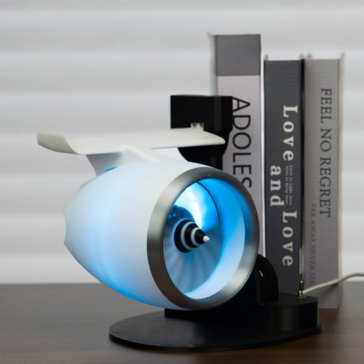 Turbojet Fan-Stil Mist Luftfugter med RGB-belysning – AeroMist