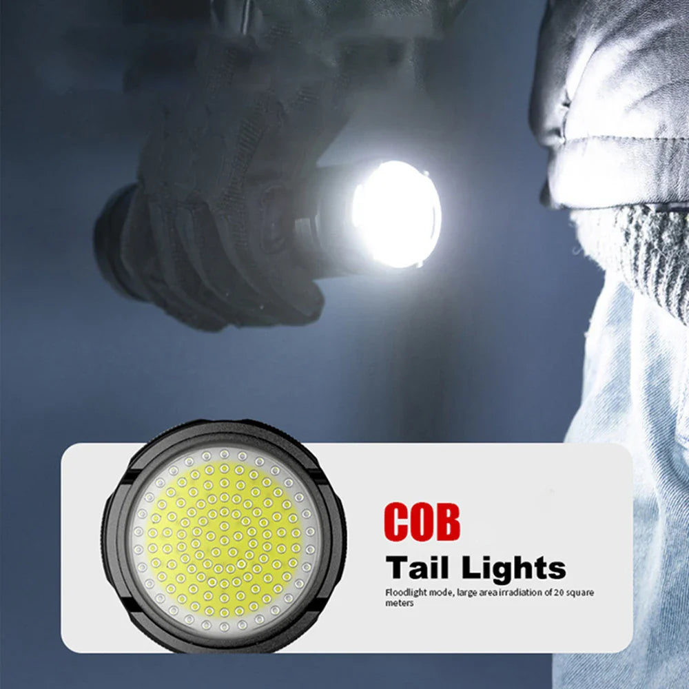Genopladelig 10000 Lumen LED Lommelygte – Striker