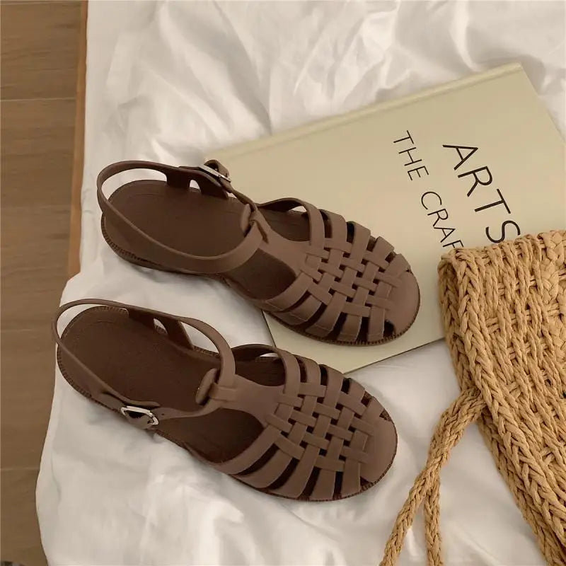 Trendy plateau-sandaler i koreansk stil til damer – Alina