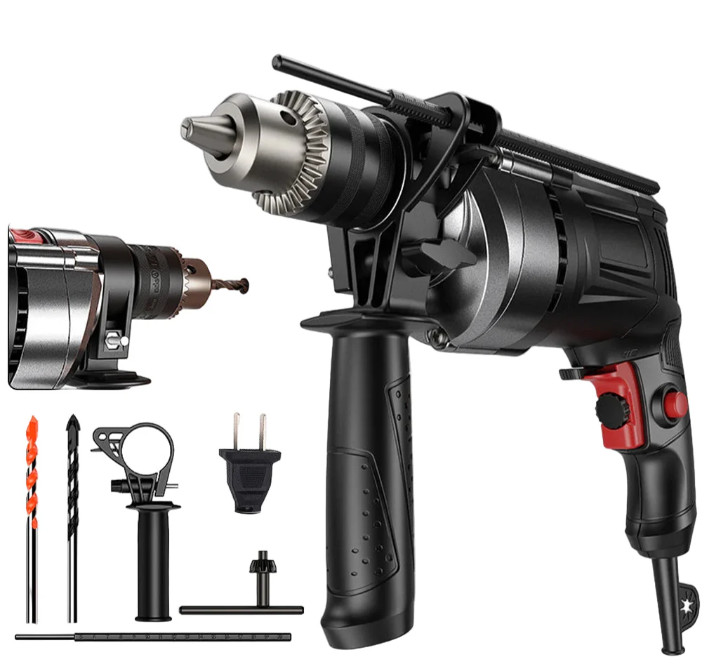 780W Elektrisk Hammer & Boremaskine med Variabel Hastighed – DrillForce