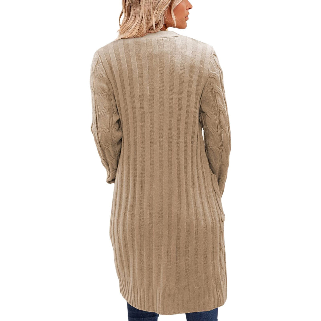 Dame strik-cardigan med lommer - Noelle