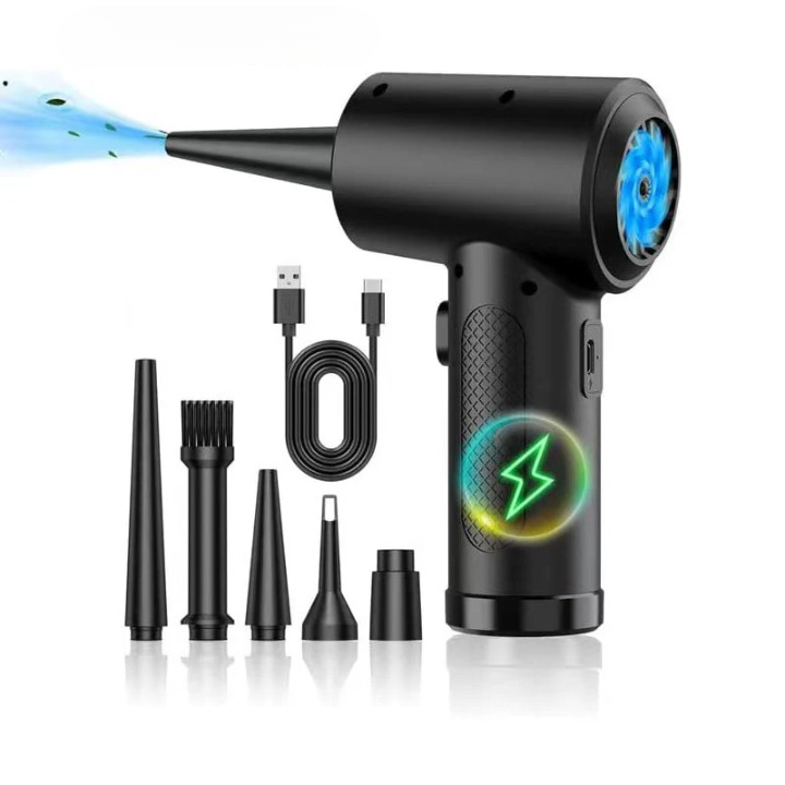 Trådløs luftblæser med 51.000 RPM motor og LED lys – JetSweep