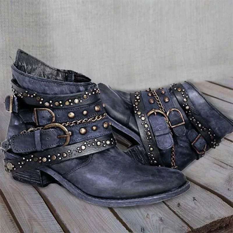 Vintage Slip-On damesstøvler - Nora