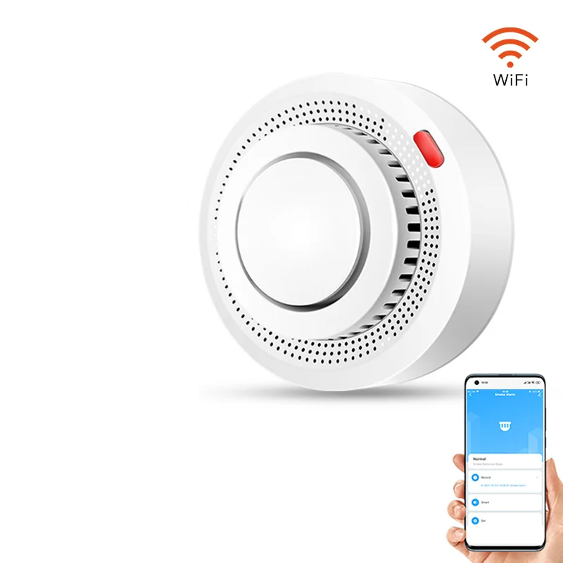Smart WiFi røgdetektor brandalarm 85 dB – SafeSense