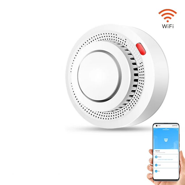 Smart WiFi røgdetektor brandalarm 85 dB – SafeSense