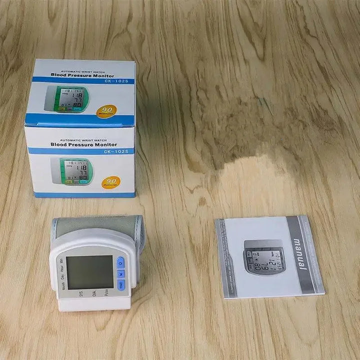 Digital håndledsblodtryksmonitor med LCD-display – PulseTrack