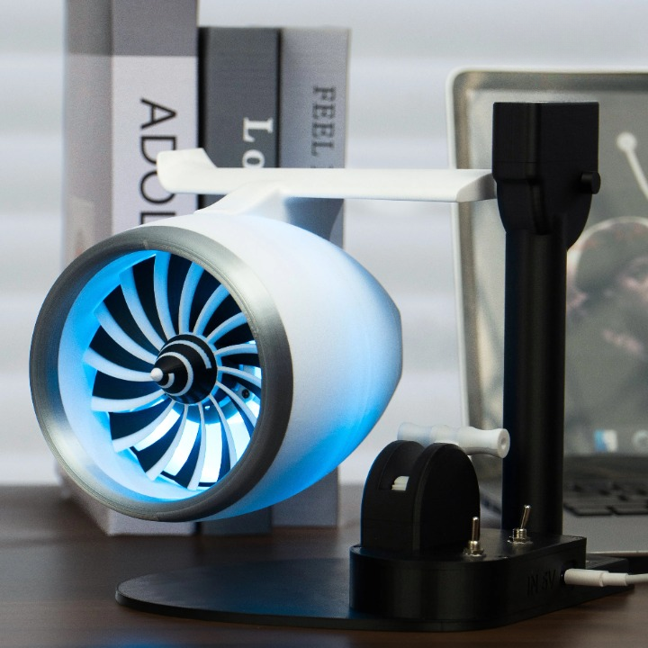 Turbojet Fan-Stil Mist Luftfugter med RGB-belysning – AeroMist