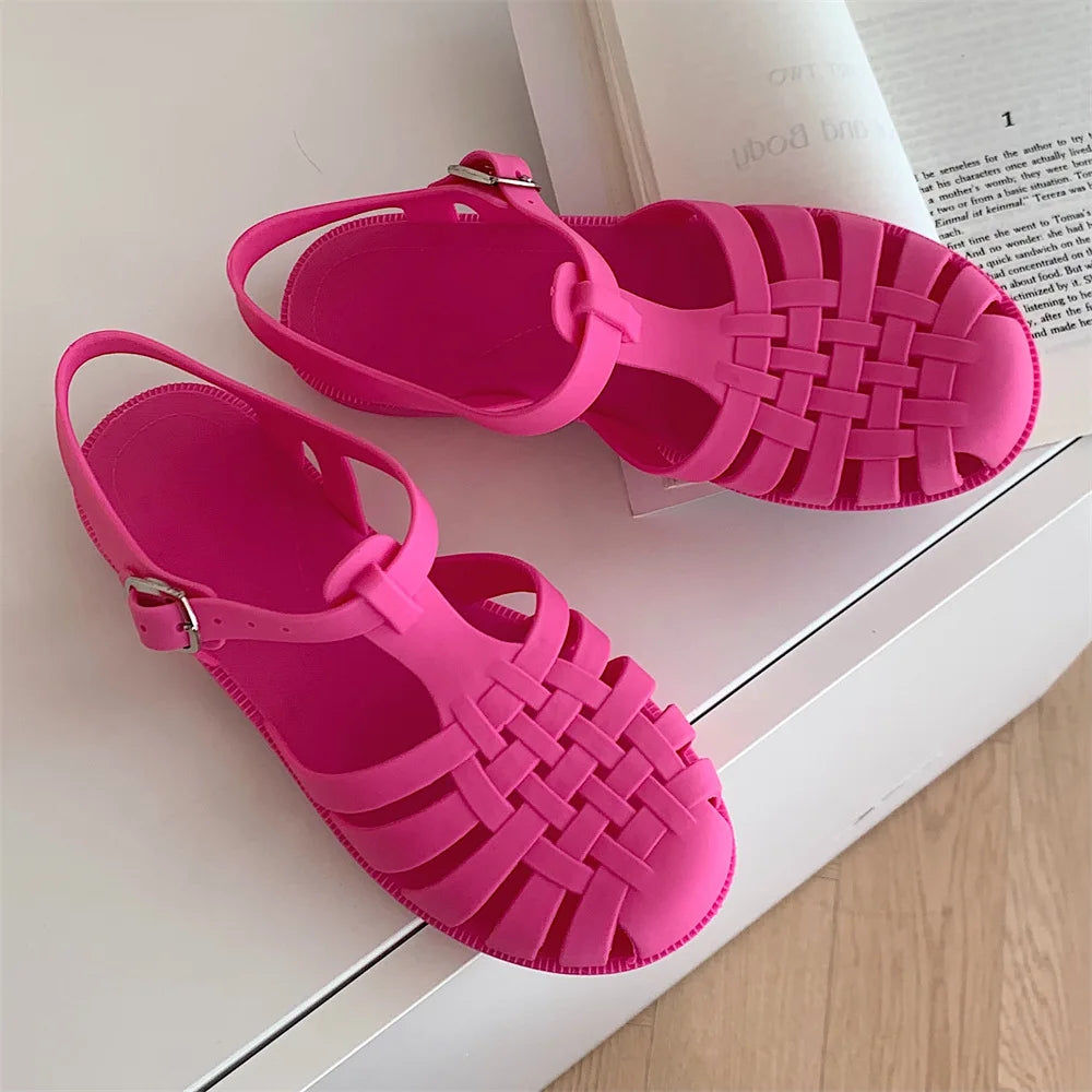 Trendy plateau-sandaler i koreansk stil til damer – Alina