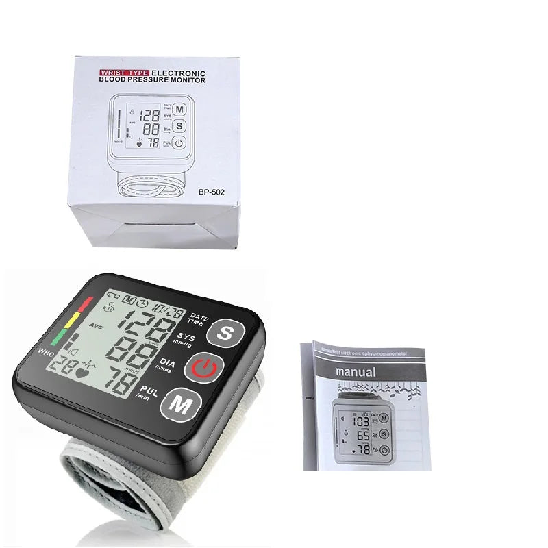 Digital håndledsblodtryksmonitor med LCD-display – PulseTrack