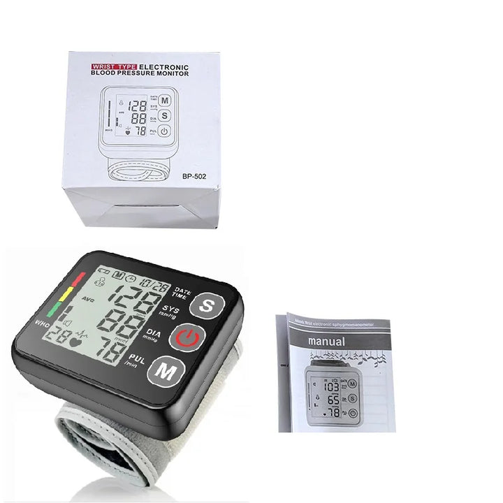 Digital håndledsblodtryksmonitor med LCD-display – PulseTrack