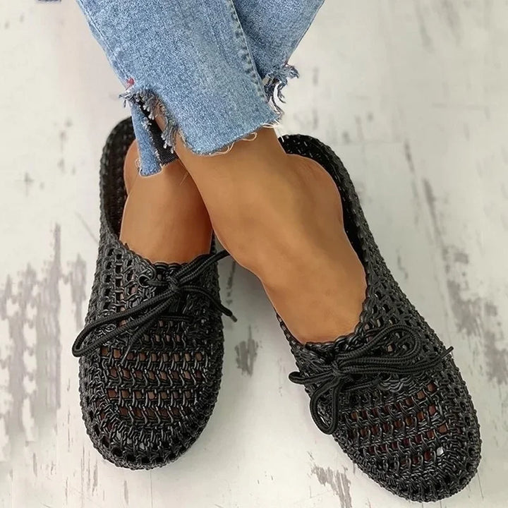 Åndbare outdoor-loafers til damer med åben tå – Linaya