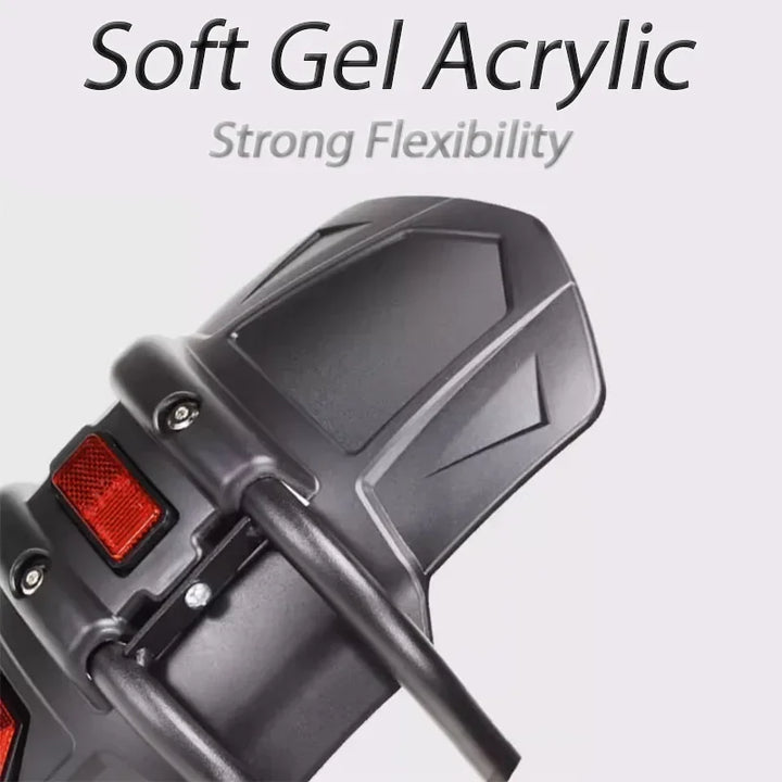 Universal motorcykel bagmudder skjold med reflektor – RoadGuard