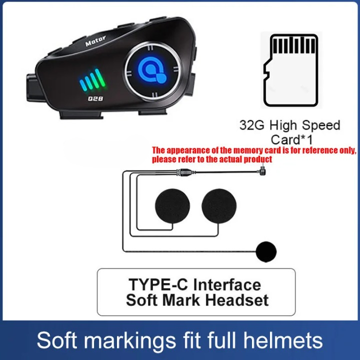 Bluetooth motorcykelhjelm kamera 1080P HD vandtæt – ApexRide