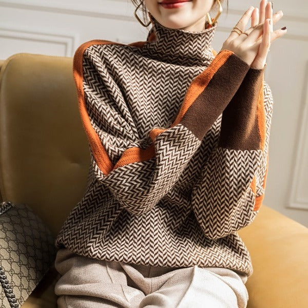Stilfuld Stribet Damesweater - Lena