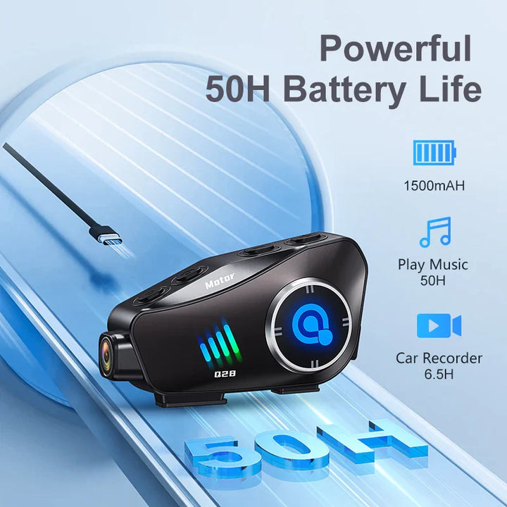 Bluetooth motorcykelhjelm kamera 1080P HD vandtæt – ApexRide