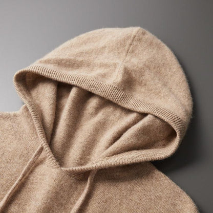 Herre-hoodie i merinould – Cassiano efterårsudgave