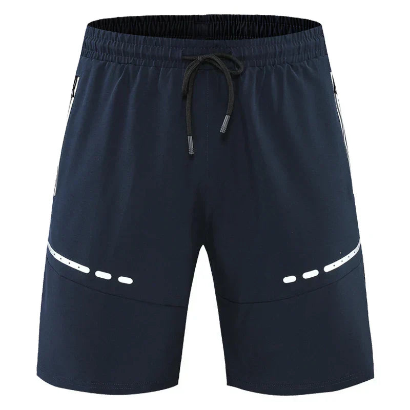 Sportslige og stilfulde slim-fit træningsshorts med lynlåslommer – Kian