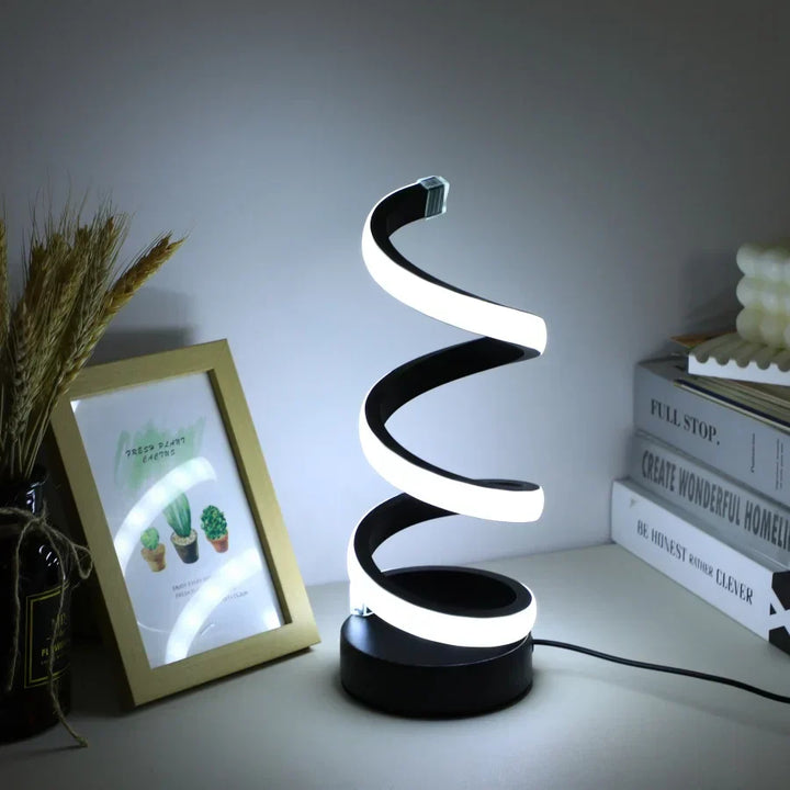 Moderne S-formet skrivebordslampe - FlexiGlow