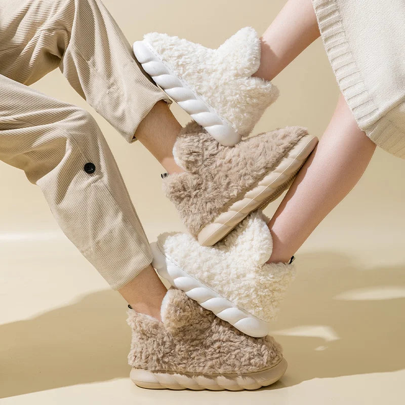 Mille dames hjemmesko i bomuld & plush – CozySteps
