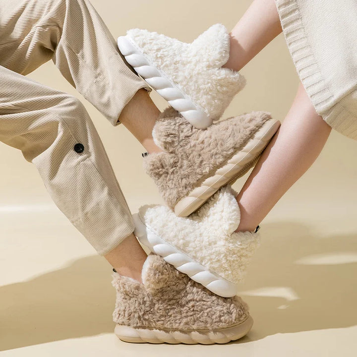 Mille dames hjemmesko i bomuld & plush – CozySteps