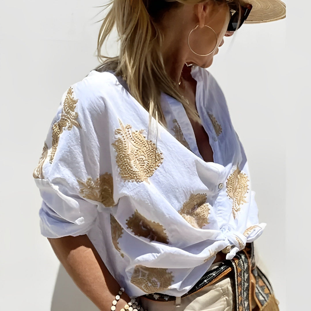 Trendy og chik damebluse – Isabelle