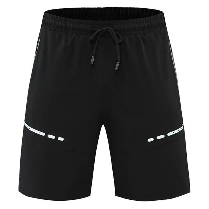 Sportslige og stilfulde slim-fit træningsshorts med lynlåslommer – Kian