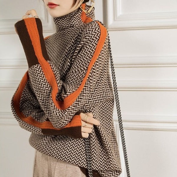 Stilfuld Stribet Damesweater - Lena