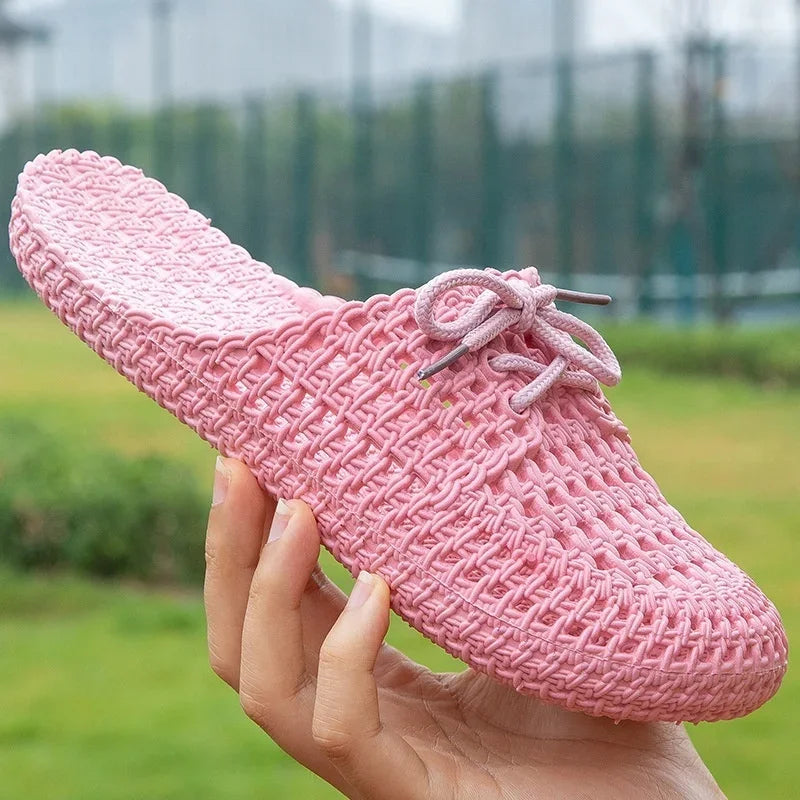 Åndbare outdoor-loafers til damer med åben tå – Linaya