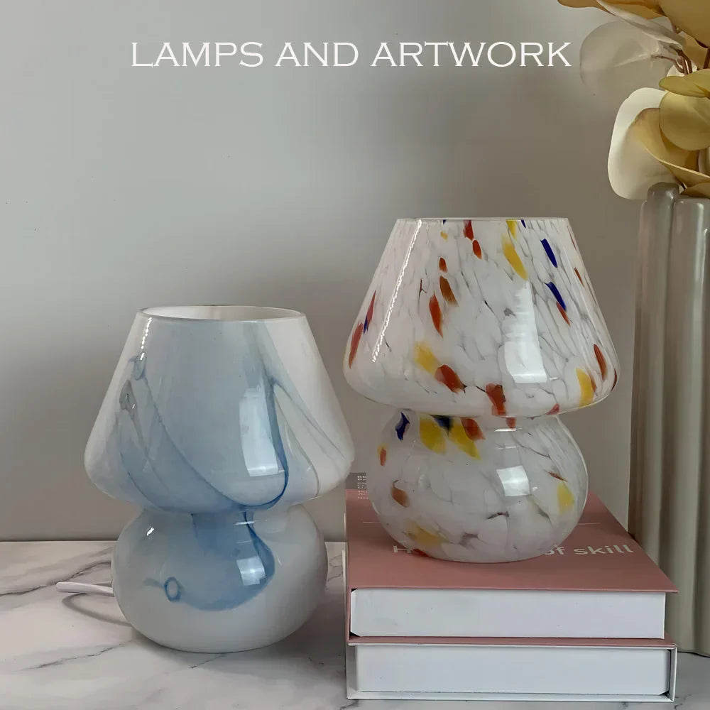 Æstetisk Glas Svamplampe - LumiMush