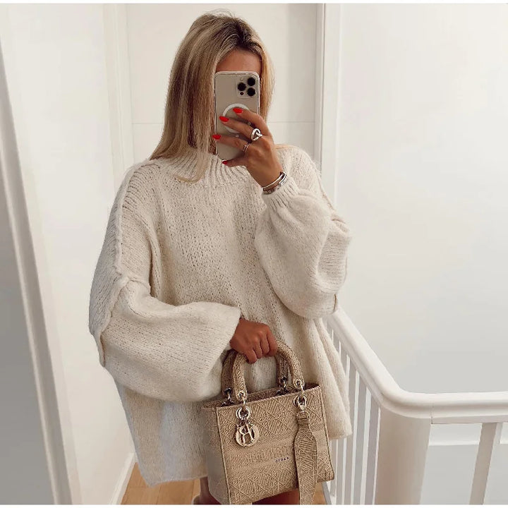 Oversized strikket damesweater - Mia
