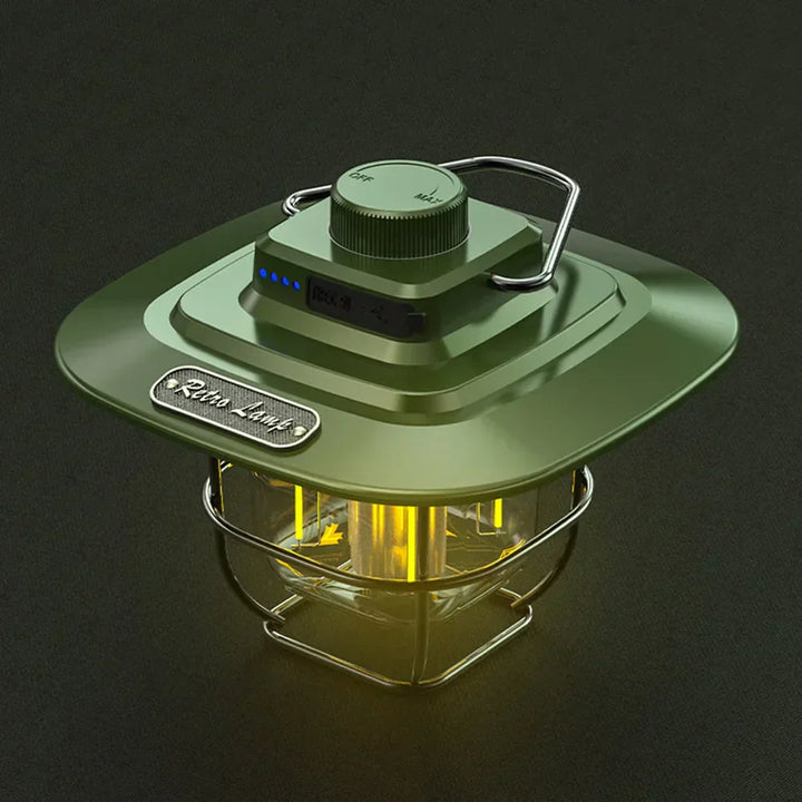 Retro Genopladelig LED Campinglanterne - NostalgiaGlow