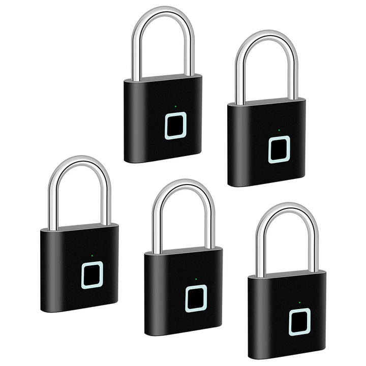 Smart Fingerprint Padlock med USB-opladning og vandtæt design – Titan