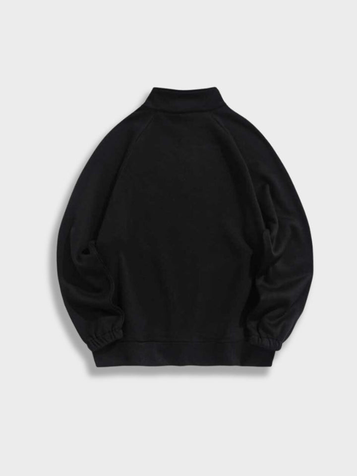 Herresweater med halv lynlås - Logan