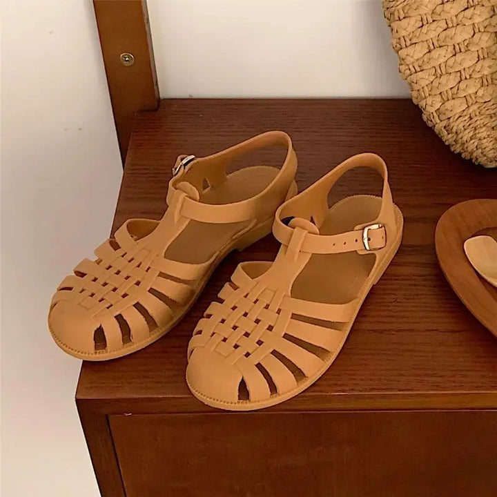 Trendy plateau-sandaler i koreansk stil til damer – Alina