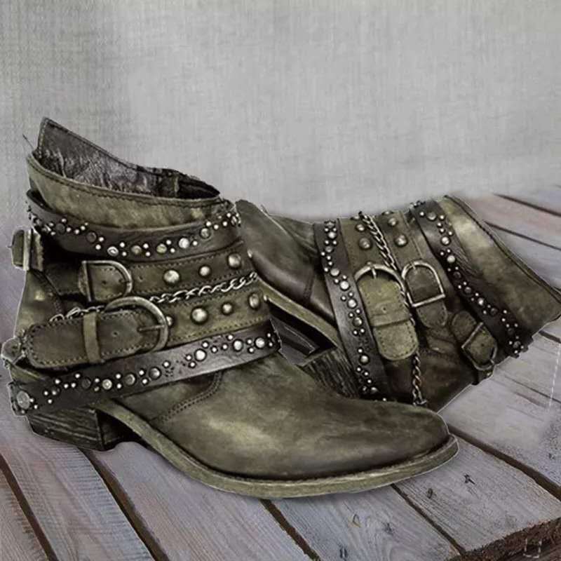 Vintage Slip-On damesstøvler - Nora