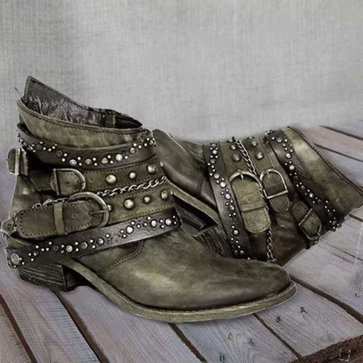 Vintage Slip-On damesstøvler - Nora