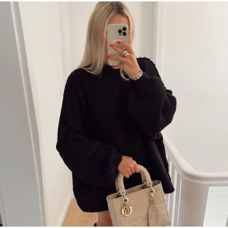 Oversized strikket damesweater - Mia