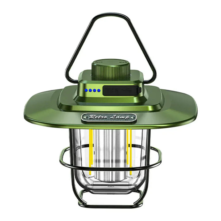 Retro Genopladelig LED Campinglanterne - NostalgiaGlow